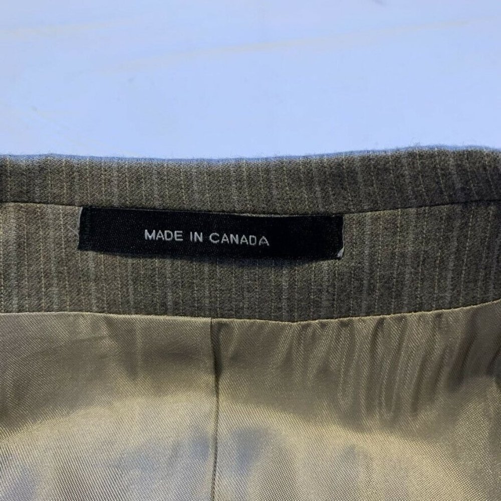 Vintage Calvin Klein 100% Wool Blazer Sport Jacket Coat 2 Button Canada 44L EUC - Picture 7 of 12